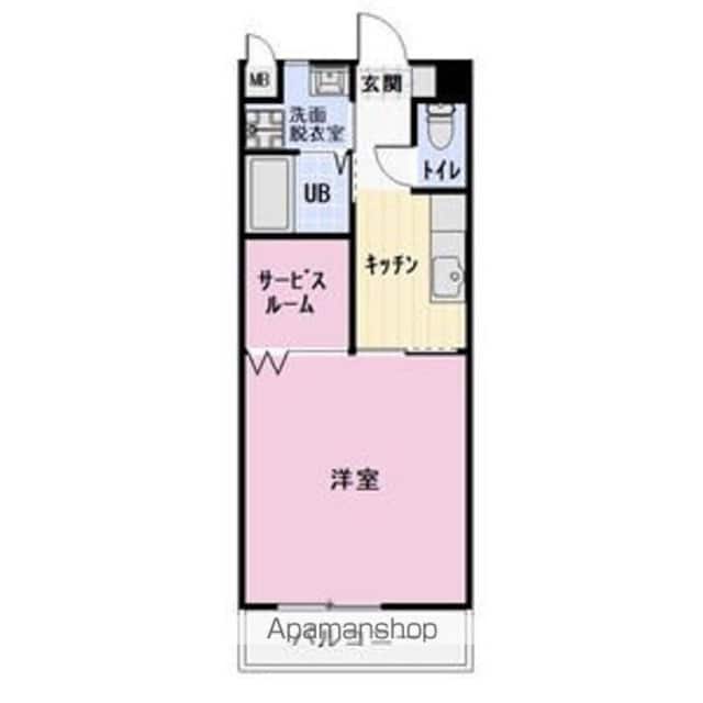 Ｌｕａｎａ白板[1K/34.21m2]の間取図