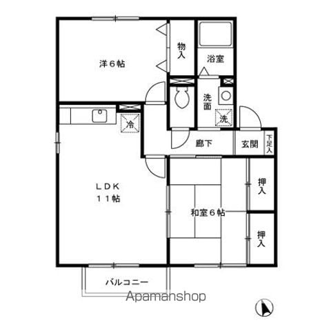 パストラル今宿の間取り