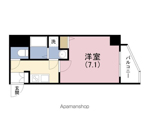 ラパンジール四天王寺東の間取り写真