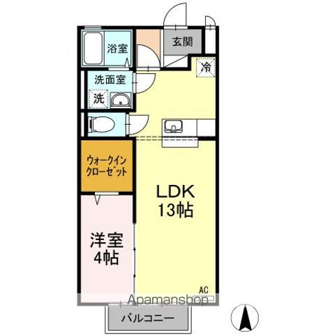 リビングタウン古川北壱番館 B棟の間取り写真