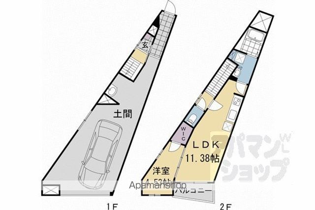 AーCUBE KANGETSUKYOの間取り写真