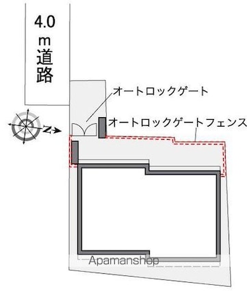 レオパレス代田橋[1K/23.61m2]の配置図