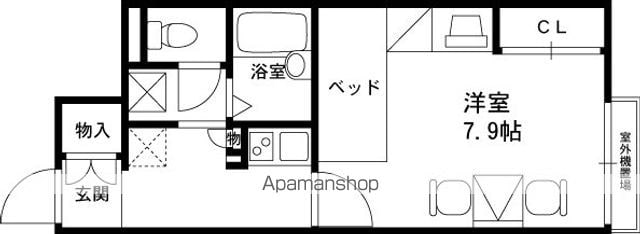 レオパレス後楽の間取り写真