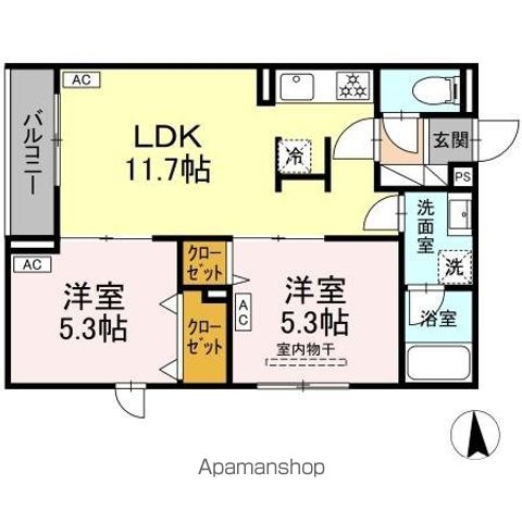 セレスティア荒川Nの間取り写真