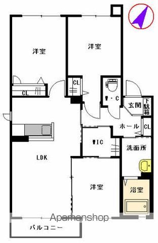 【サンモール・コリーヌ　Ａ棟の間取り】