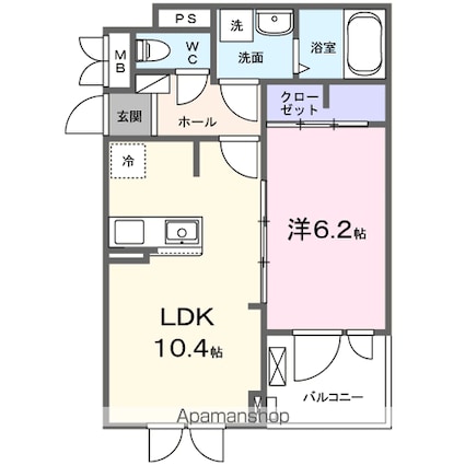 祇園３丁目アパート　　　　　　　　　　　　　　　　　　　　　[1LDK/40.14m2]の間取図