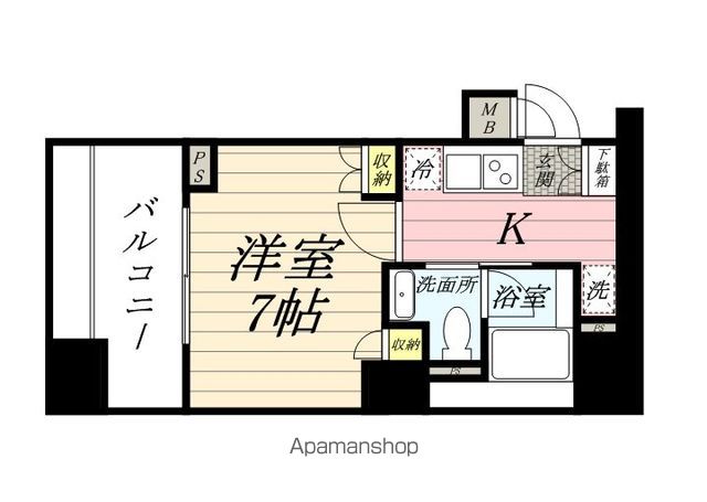 【目黒区青葉台のマンションの間取り】