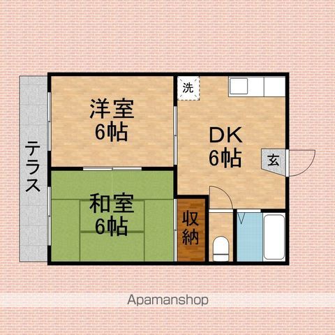 むつみコーポの間取り写真