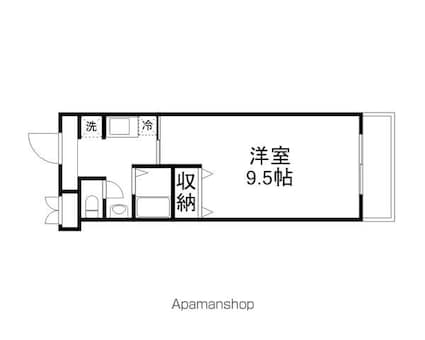 ジュネス藤[1K/28.06m2]の間取図