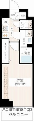 ＭＡＸＩＶ　ｓｃｅｎｅ　墨田[1K/25.81m2]の間取図