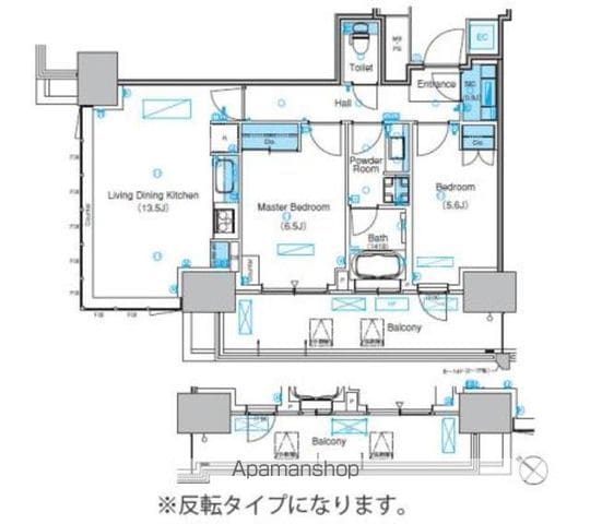 パークアクシス豊洲キャナルの間取り写真