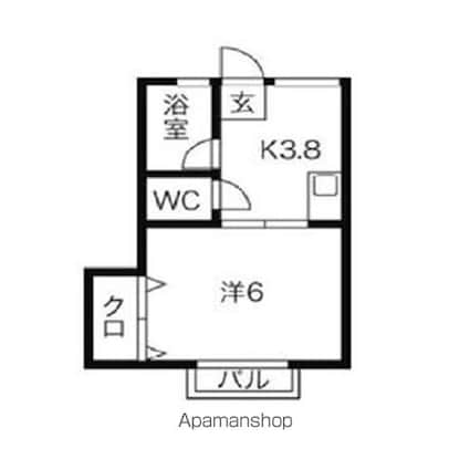 東京都墨田区東向島４丁目[1K/21.48m2]の間取図
