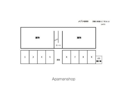 メゾンＧＩＢＯ[3LDK/64.08m2]の配置図