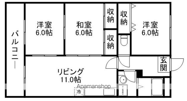 【ジュネス清永の間取り】