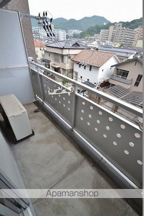 広島県広島市東区牛田早稲田１丁目[1K/29.84m2]のバルコニー