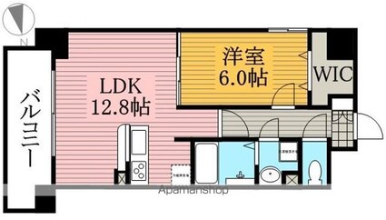 東京都墨田区八広３丁目[1LDK/44.62m2]の間取図