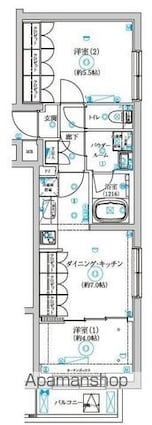 セジョリ中野富士見町[2DK/41.43m2]の間取図
