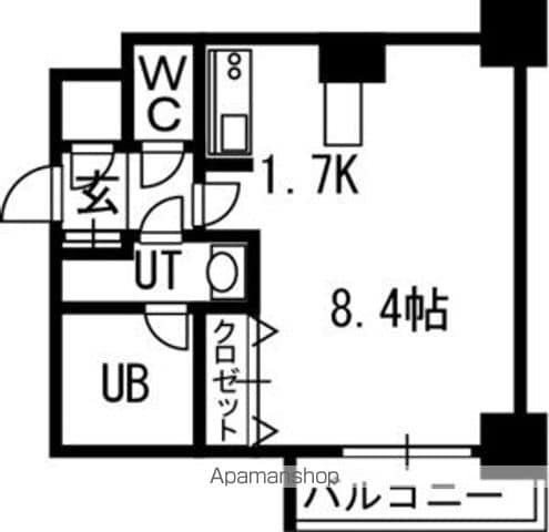 クレジデンス札幌・南4条の間取り写真