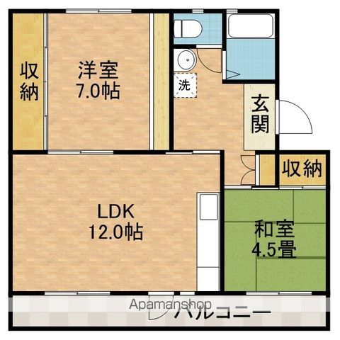 富田第二住宅71号棟の間取り写真