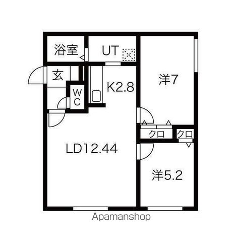 KOKOMO北13条の間取り写真