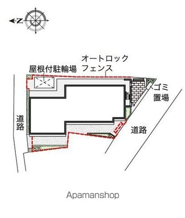 レオパレスシュークル[1K/22.35m2]の配置図