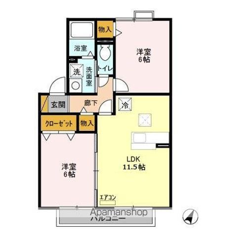 オーパスSOGAの間取り写真