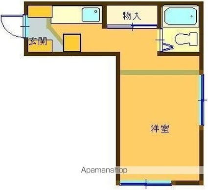 グレースコア[1R/24.75m2]の間取図