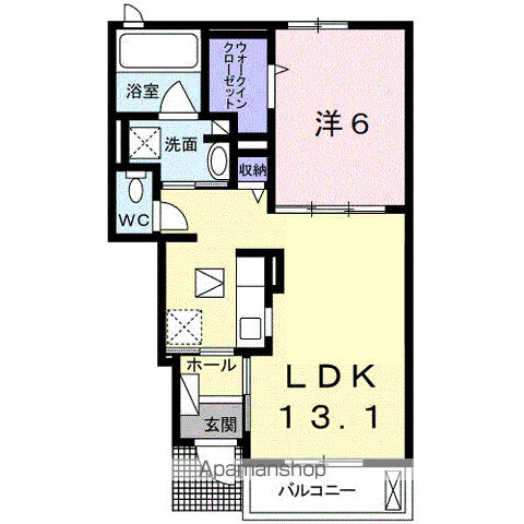 シエン　ノワール 105 ｜ 和歌山県和歌山市梶取154-3（賃貸アパート1LDK・1階・45.41㎡） その2