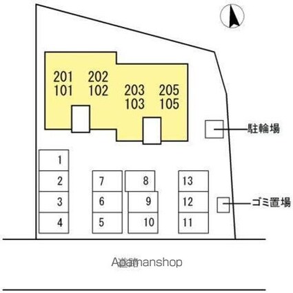 コンシェルジュ[2LDK/59.55m2]の配置図