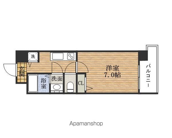 グラマシー心斎橋東の間取り写真