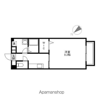 ハイツＫⅢ[1K/30.94m2]の間取図