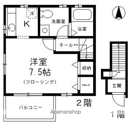 エスポワール弦巻の間取り写真