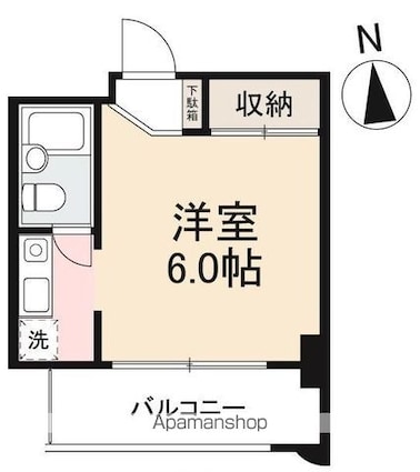 ルミエール三条[1R/22.8m2]の間取図