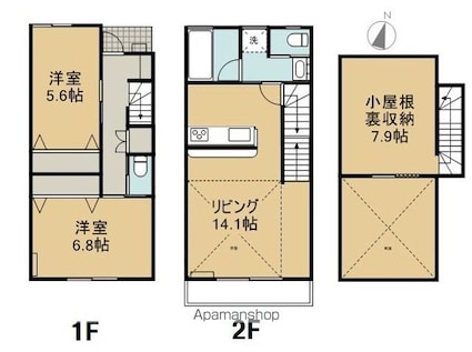 トレセＡ棟[2SLDK/81.35m2]の間取図