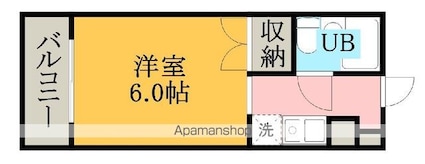 カレドセルクル[1K/18.08m2]の間取図