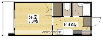 第１品川ビル[1K/22.32m2]の間取図