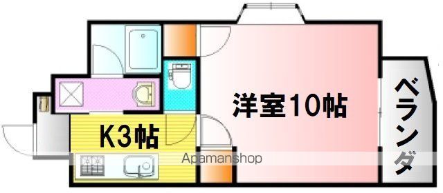 フローラ西原の間取り写真