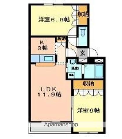 プランドールヒルズ弐号館の間取り写真