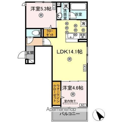 CAMPANELLA庚午北の間取り写真