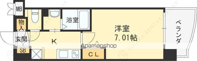 LUXE大阪城南の間取り写真
