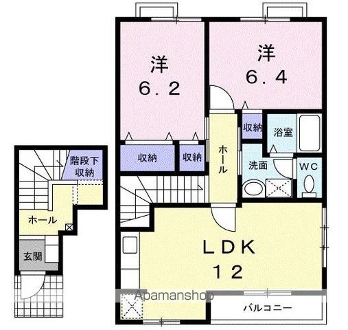 サンライズ・K B棟の間取り写真
