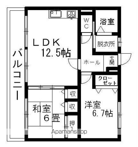 エクセレント皇英の間取り写真