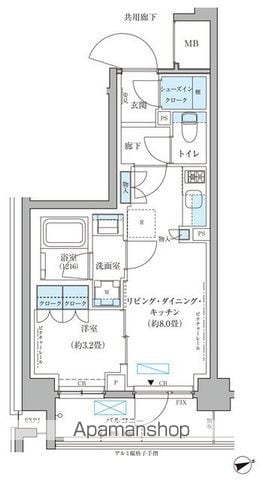 パークアクシス文京本郷の間取り写真