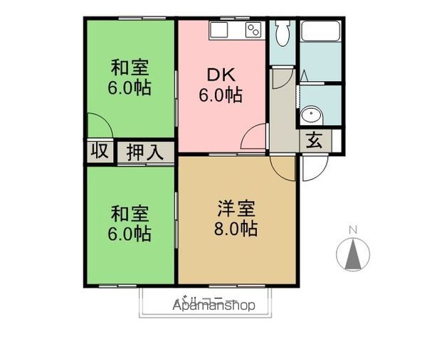 クレールパルの間取り写真