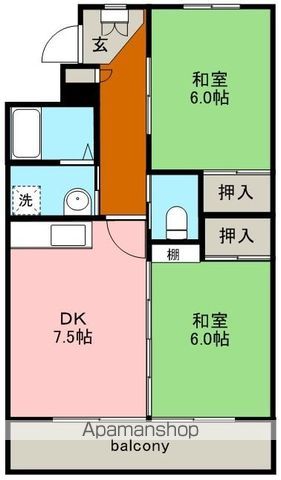 ハイツスカイベリーの間取り写真