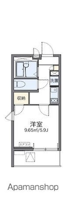 レオネクスト呉松Ⅰ[1K/20.28m2]の間取図