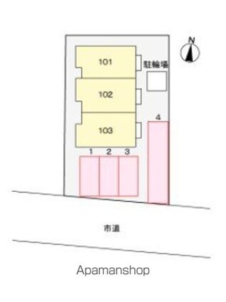 メゾン・谷[2LDK/60.03m2]の配置図