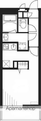 リブリ・アドバンス鶴見Ⅱ[1K/26.08m2]の間取図