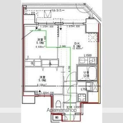 ＳーＲＥＳＩＤＥＮＣＥ文京小石川[2DK/44.03m2]の間取図