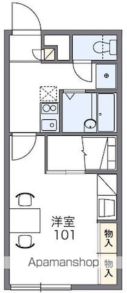 レオパレスセコ弐番館[1K/23.18m2]の間取図